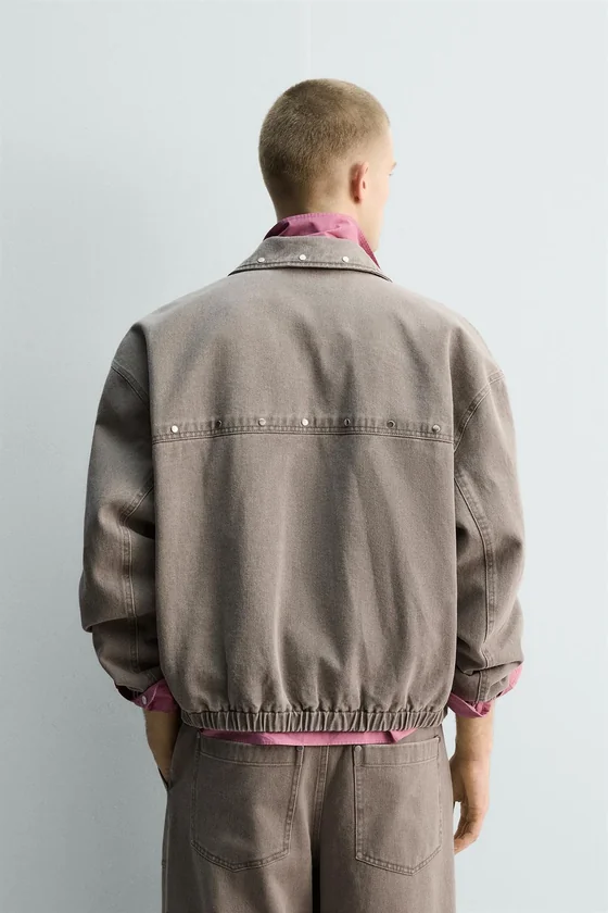 Куртка limited edition relaxed fit с заклепками