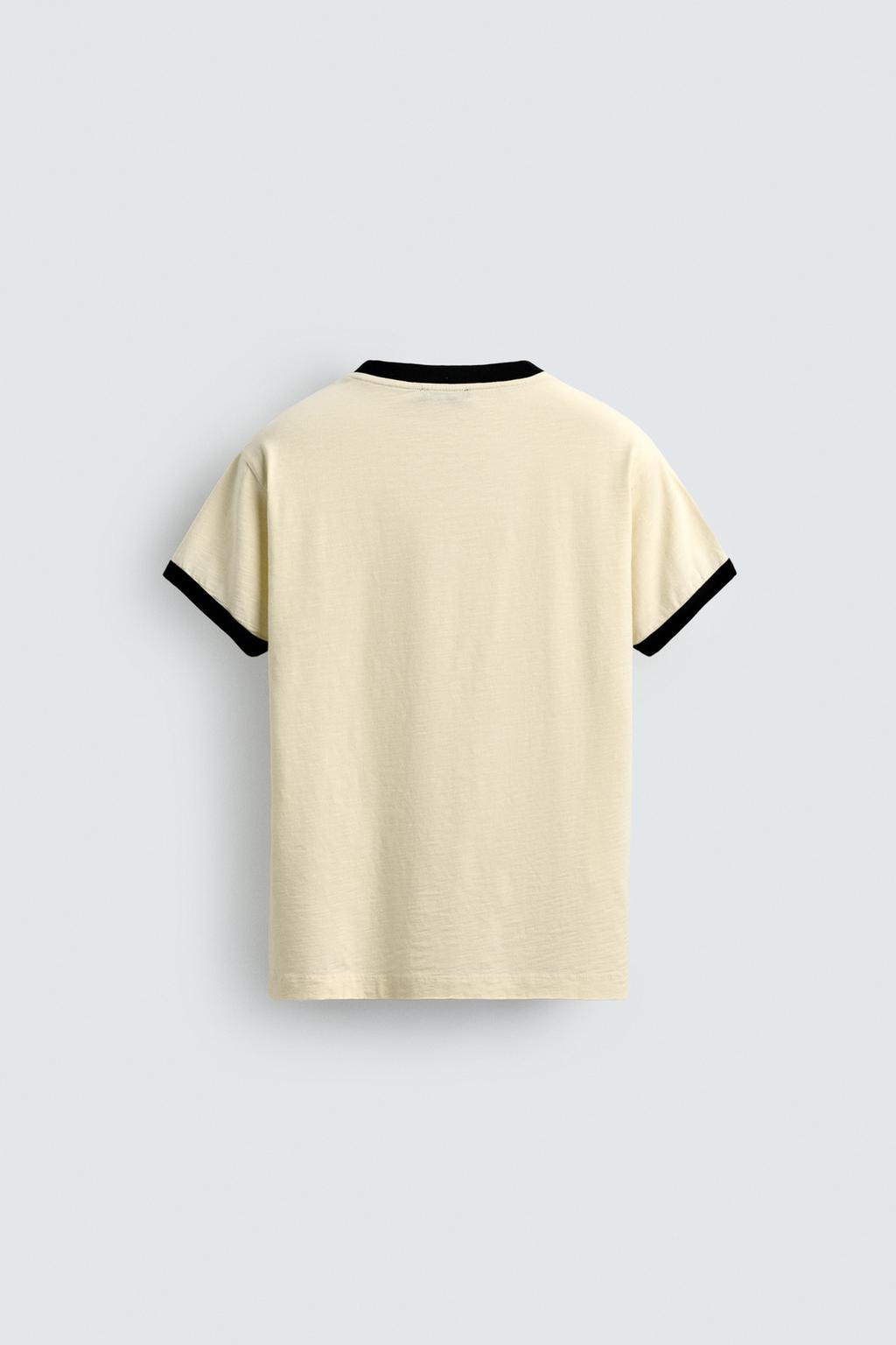 ФУТБОЛКА В РУБЧИК С КОНТРАСТНЫМ СЕРДЦЕМ