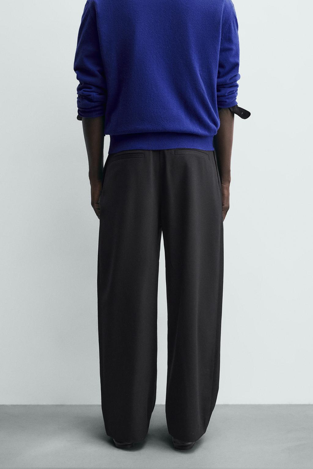 БРЮКИ СО СКЛАДКАМИ И ШЕРСТЬЮ