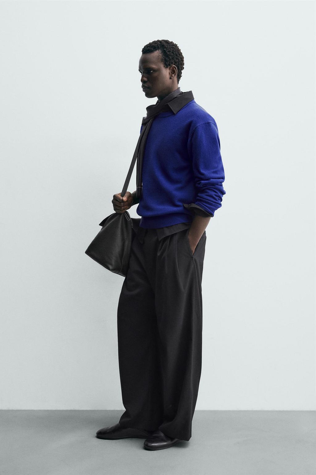 БРЮКИ СО СКЛАДКАМИ И ШЕРСТЬЮ