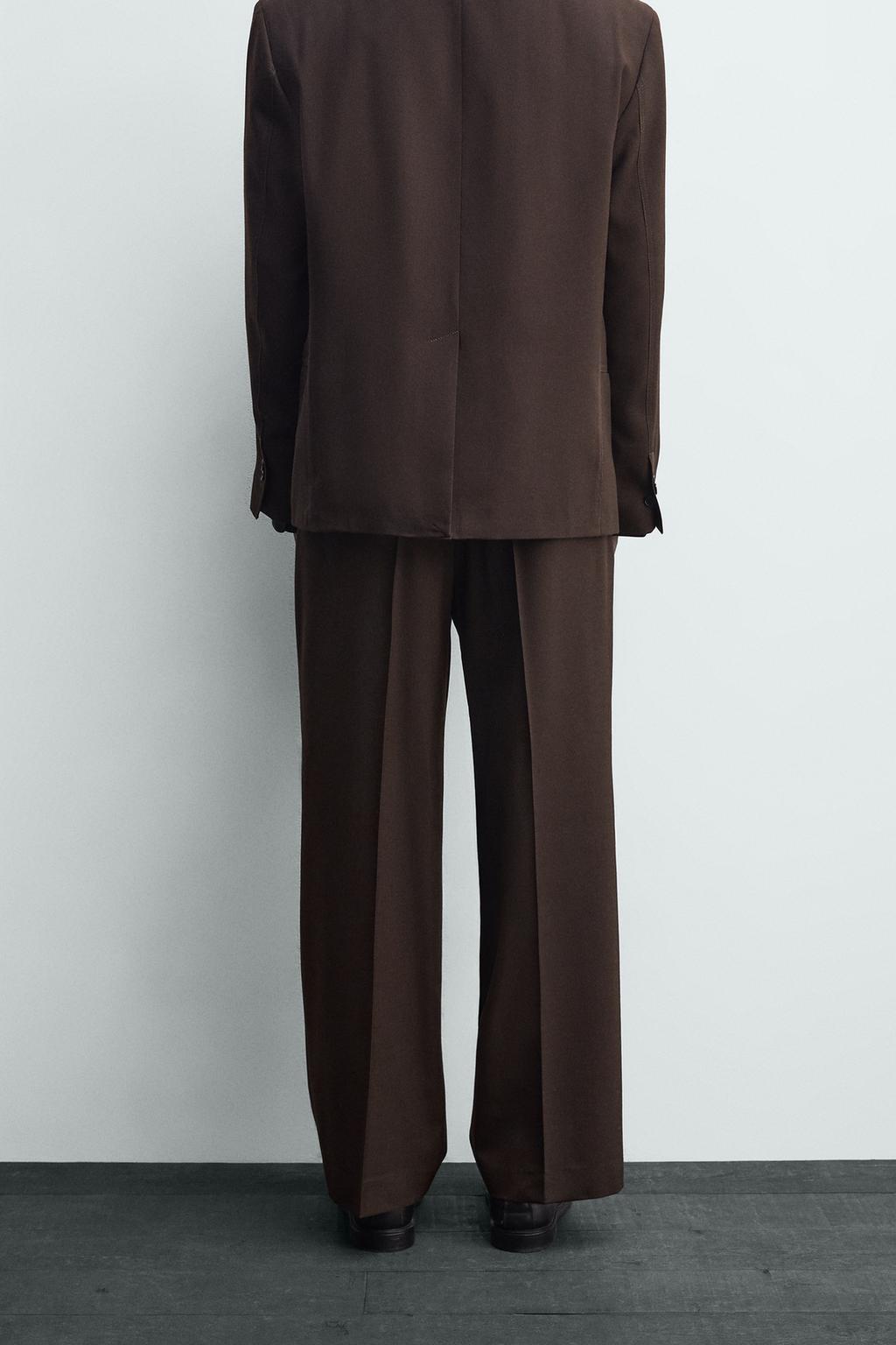 БРЮКИ FLARE FIT ИЗ СМЕСОВОЙ ШЕРСТИ