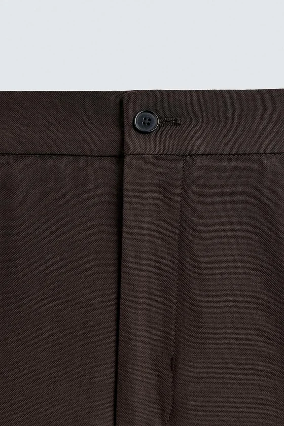 БРЮКИ FLARE FIT ИЗ СМЕСОВОЙ ШЕРСТИ