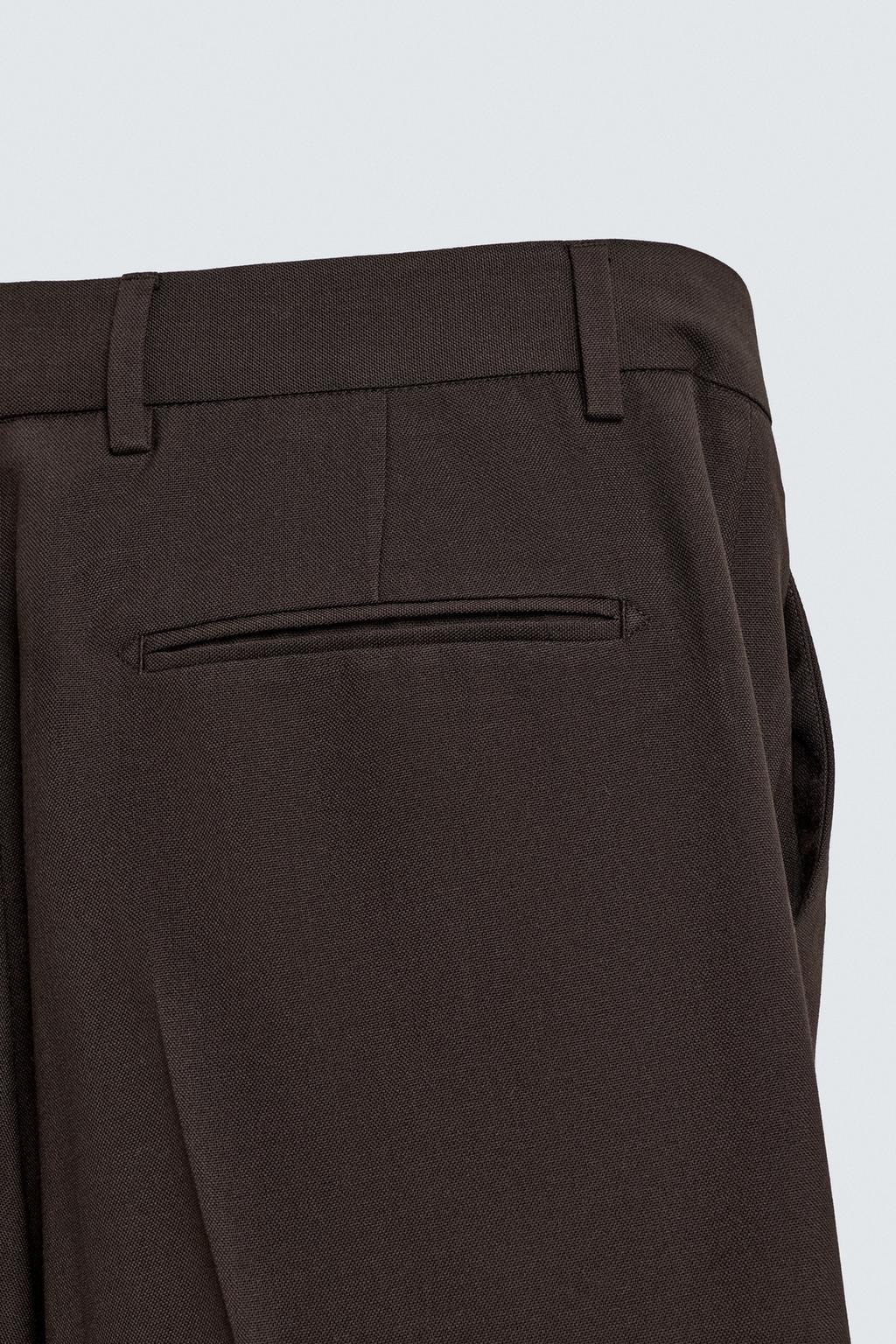 БРЮКИ FLARE FIT ИЗ СМЕСОВОЙ ШЕРСТИ