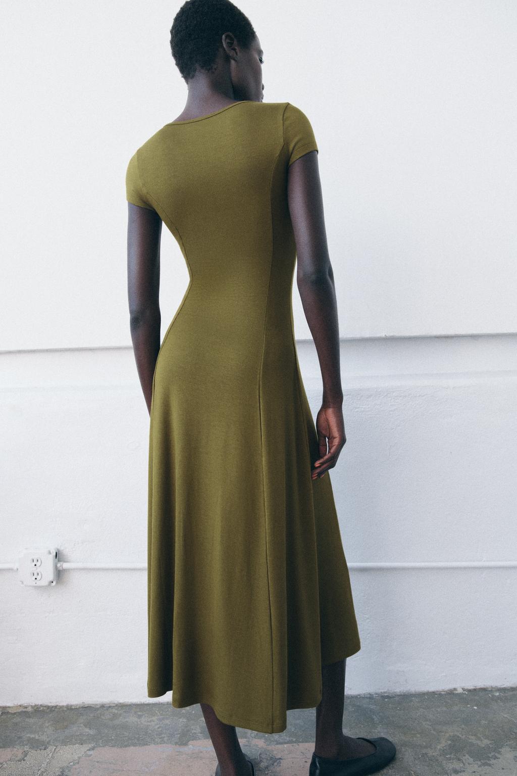 ДЛИННОЕ ПЛАТЬЕ В РУБЧИК