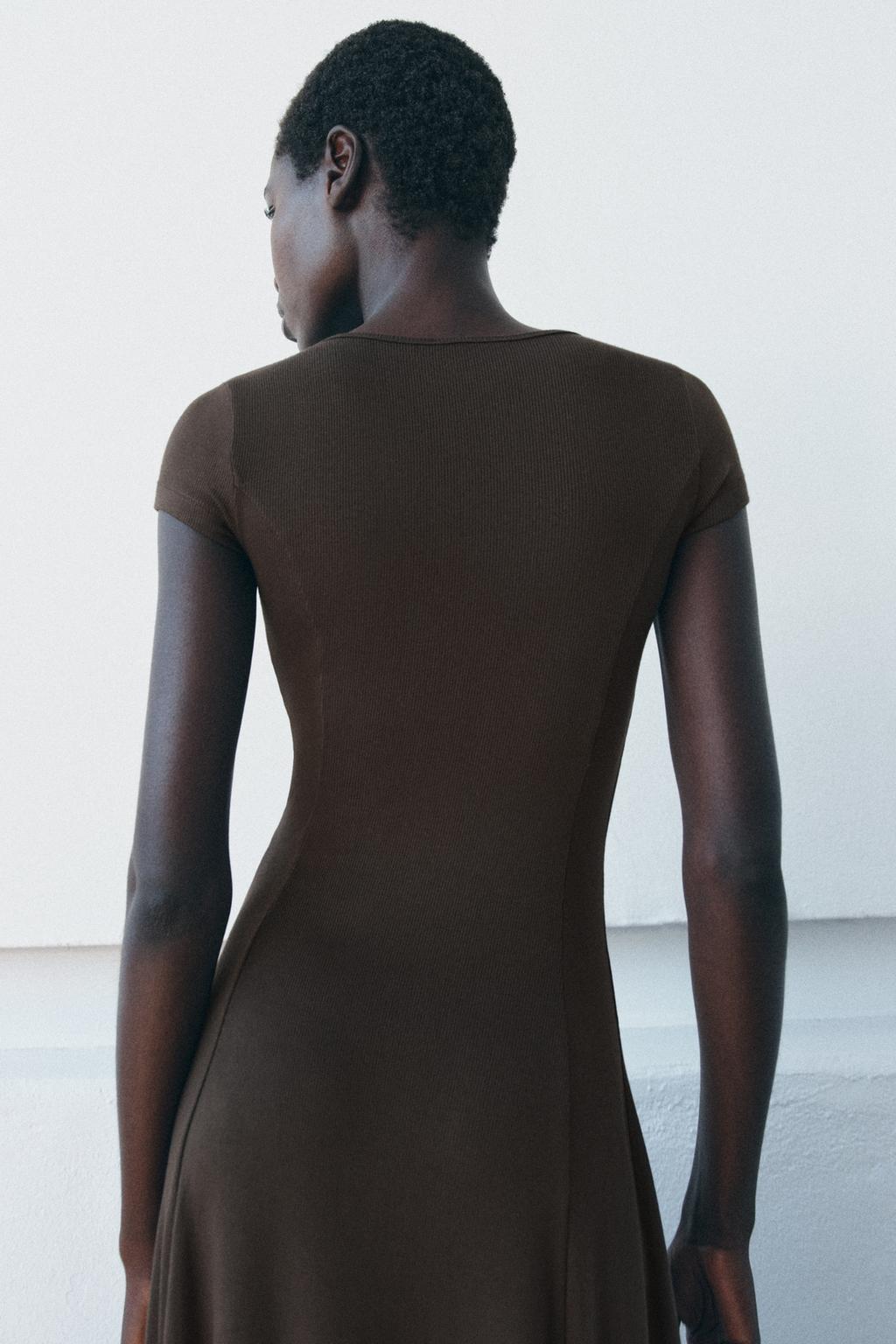 ДЛИННОЕ ПЛАТЬЕ В РУБЧИК