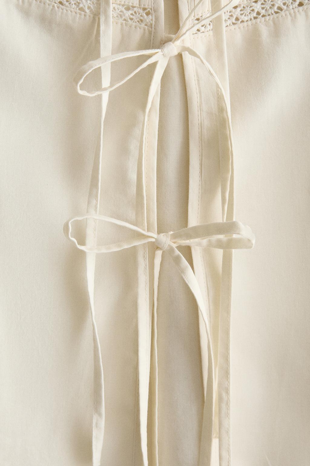 Рубашка с заплясанным воротником