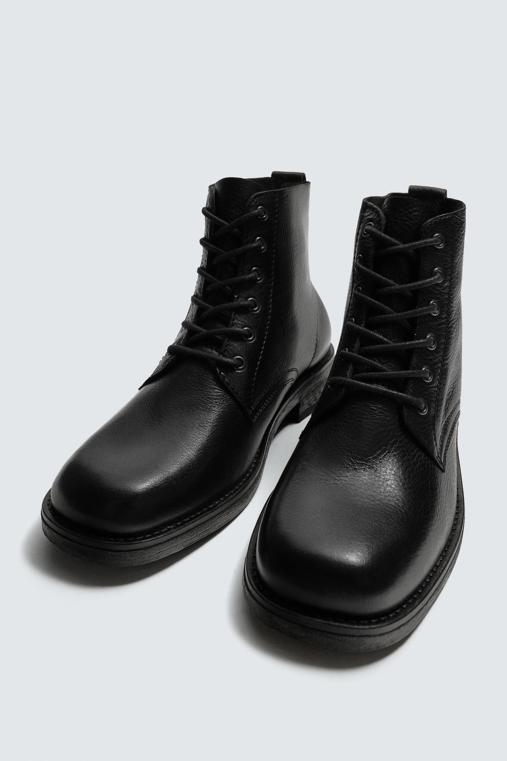 КОЖАНЫЕ БОТИНКИ СО ШНУРОВКОЙ, ОГРАНИЧЕННАЯ СЕРИЯ