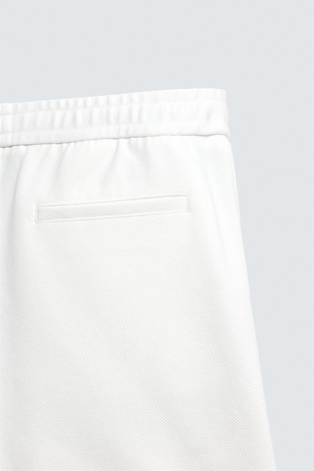 Комфортабельные текстурированные шорты-бермуды