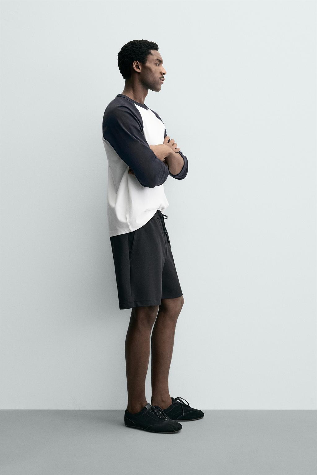 Комфортабельные текстурированные бермуды