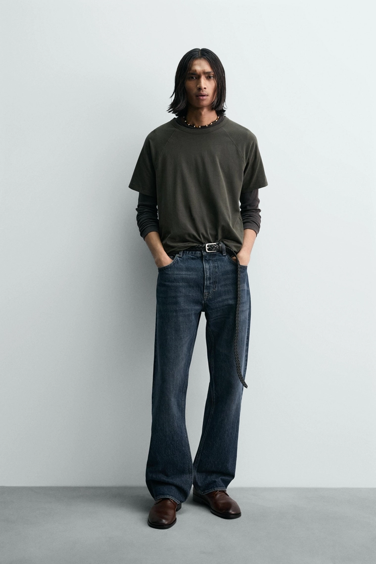 ФУТБОЛКА RELAXED FIT ИЗ ЛЕГКОЙ ТКАНИ