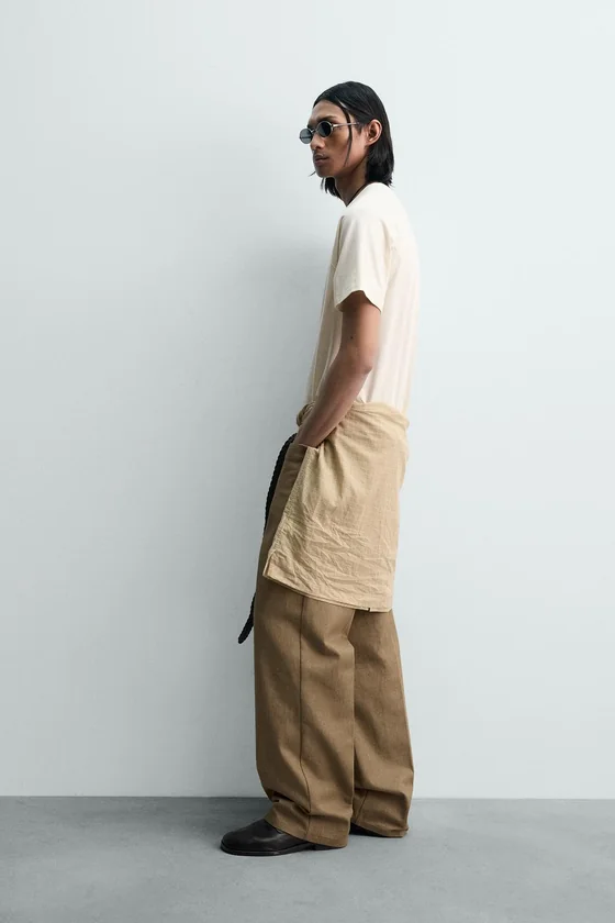 ФУТБОЛКА RELAXED FIT ИЗ ЛЕГКОЙ ТКАНИ