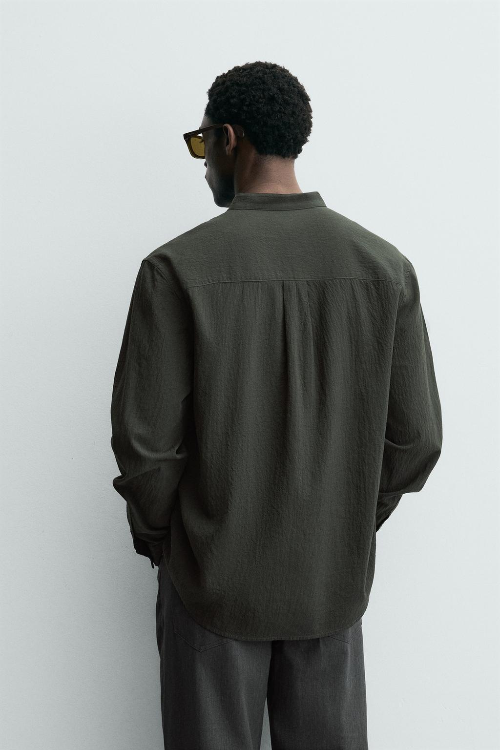 Рубашка с эффектом мятости