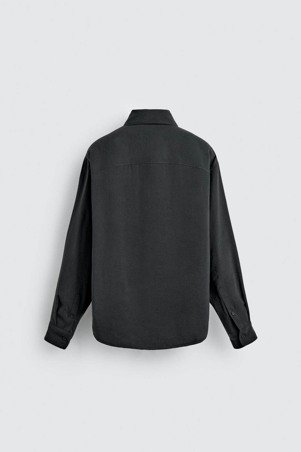 Рубашка свободного покроя из мягкой ткани