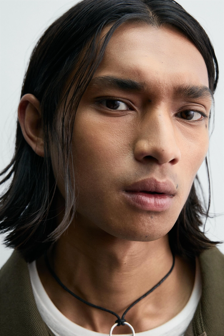 Поло-рубашка в полоску из пике zara