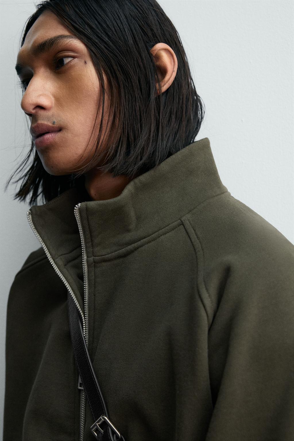 СВИТШОТ СВОБОДНОГО КРОЯ С ЭФФЕКТОМ ПОТЕРТОСТИ