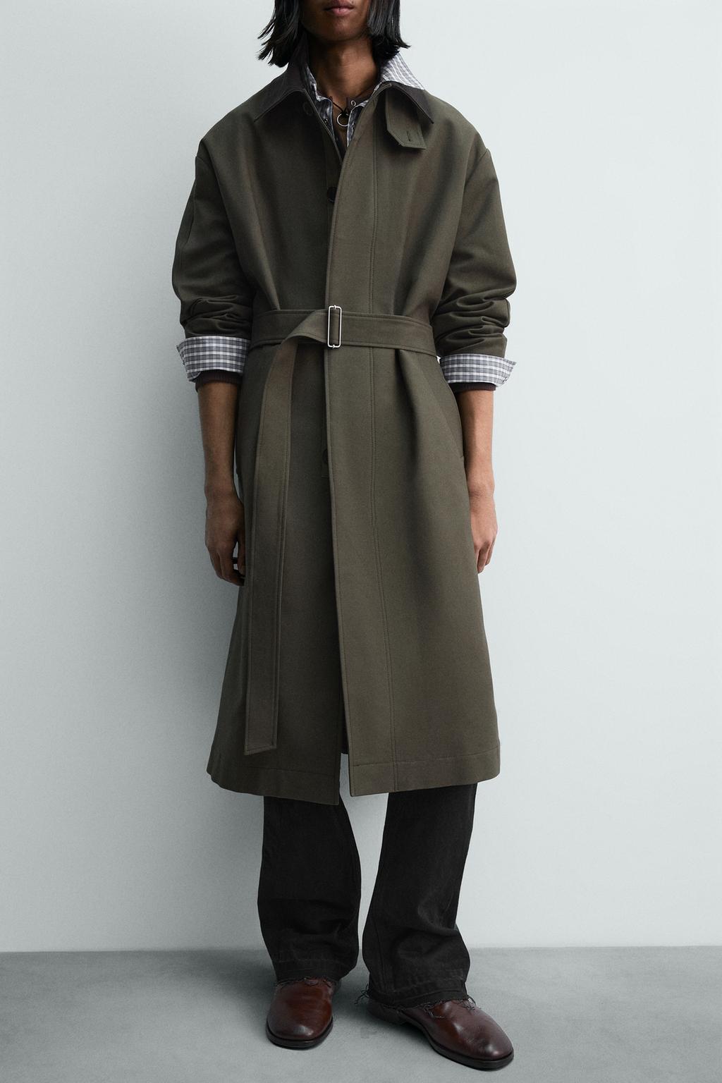 ТРЕНЧ С КОНТРАСТНЫМ ВОРОТНИКОМ - LIMITED EDITION