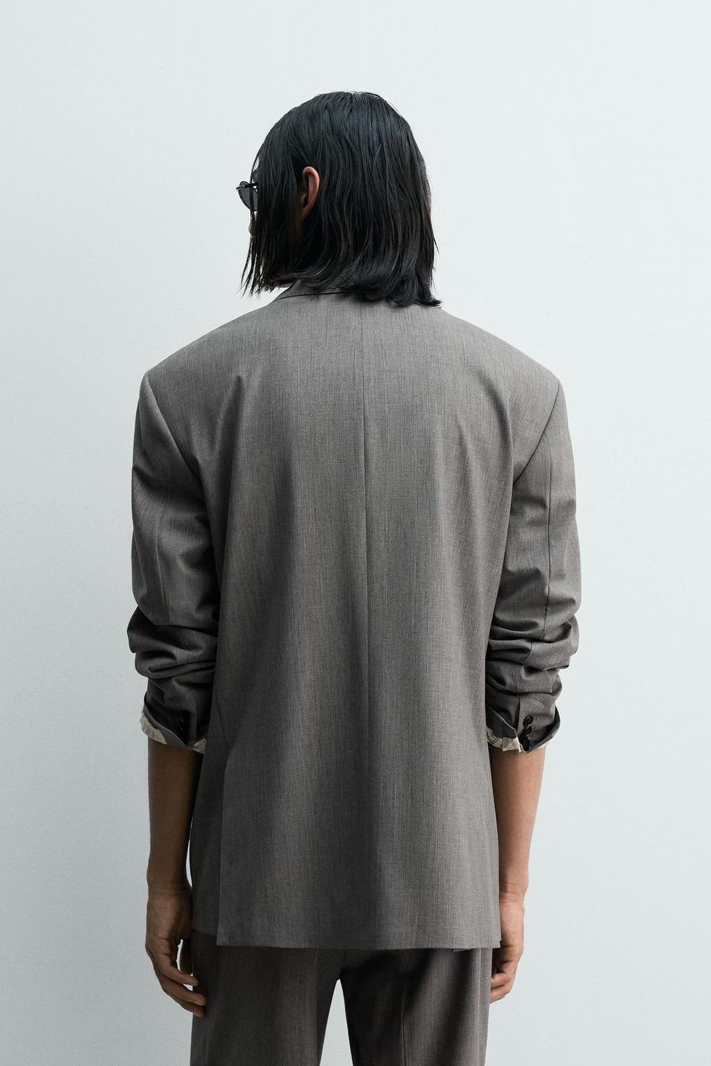 КОСТЮМНЫЙ БЛЕЙЗЕР ИЗ РЕЛЬЕФНОЙ ТКАНИ В ПОЛОСКУ LIMITED EDITION