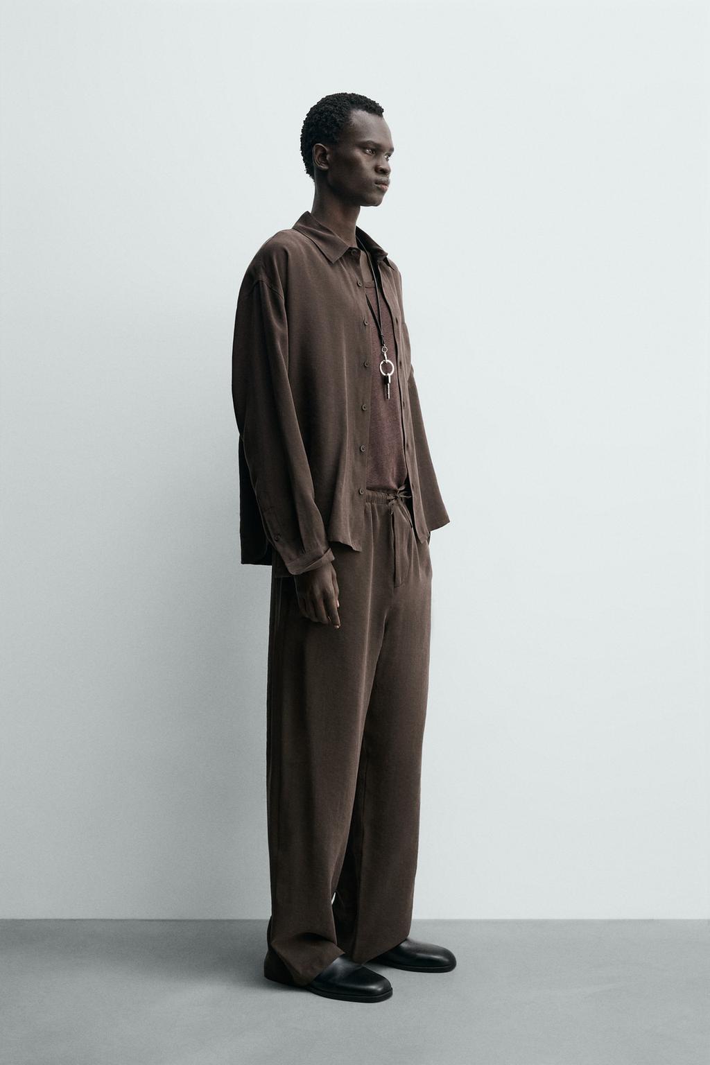 Плавные брюки свободного кроя