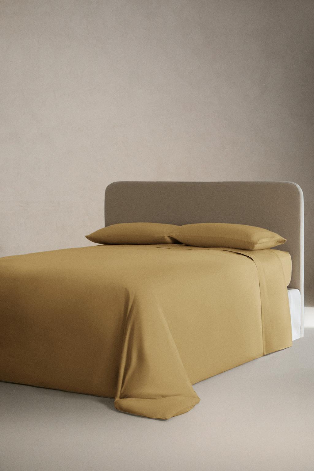 Сатиновое простынное покрывало с оборкой (300 нитей)