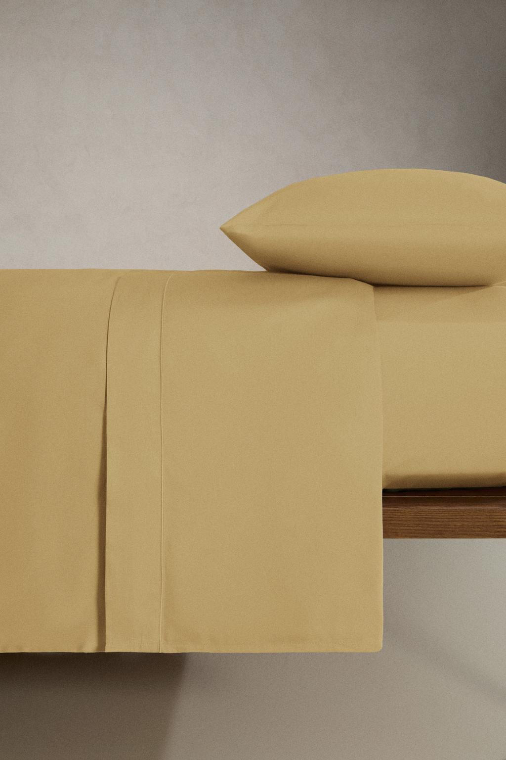 Простынь с ластиком | 30 см (с атласной отделкой, 300 нитей)