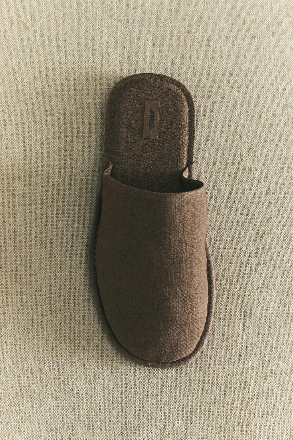 Тапочки-мюли из рами