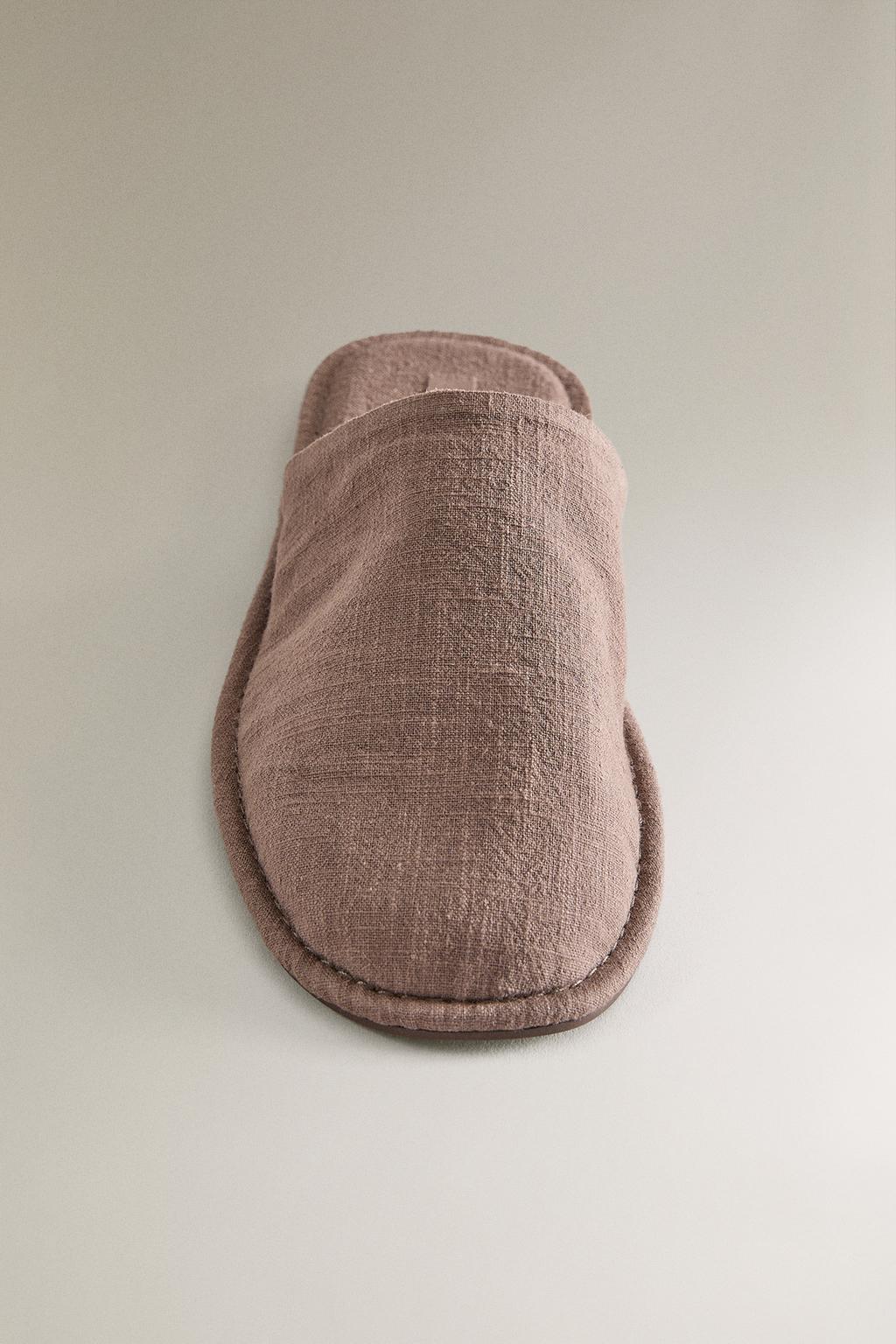 Тапочки-мюли из рами