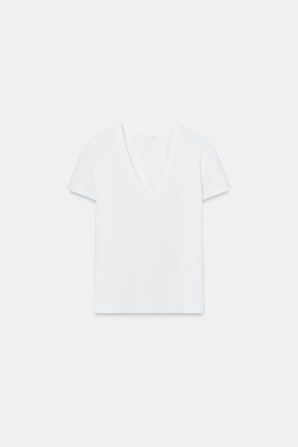 ФУТБОЛКА INTERLOCK С V-ОБРАЗНЫМ ВЫРЕЗОМ