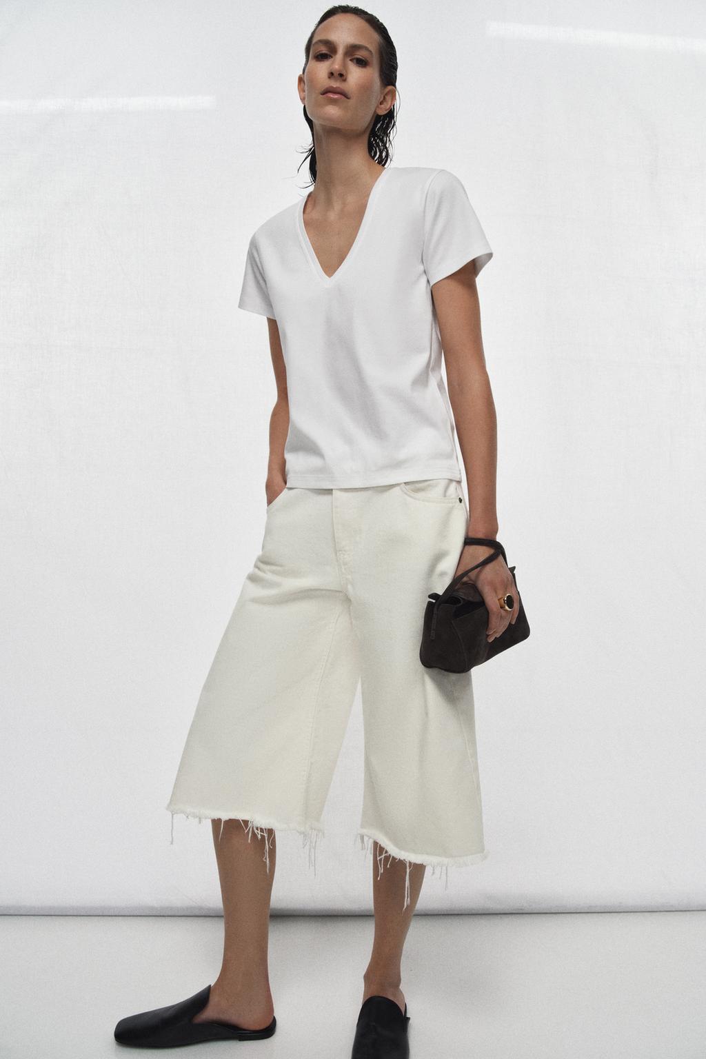 ФУТБОЛКА INTERLOCK С V-ОБРАЗНЫМ ВЫРЕЗОМ