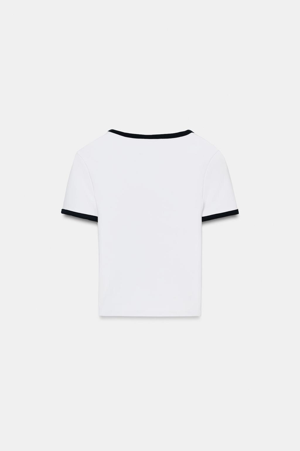 ФУТБОЛКА С КОНТРАСТНЫМИ КРОМКАМИ