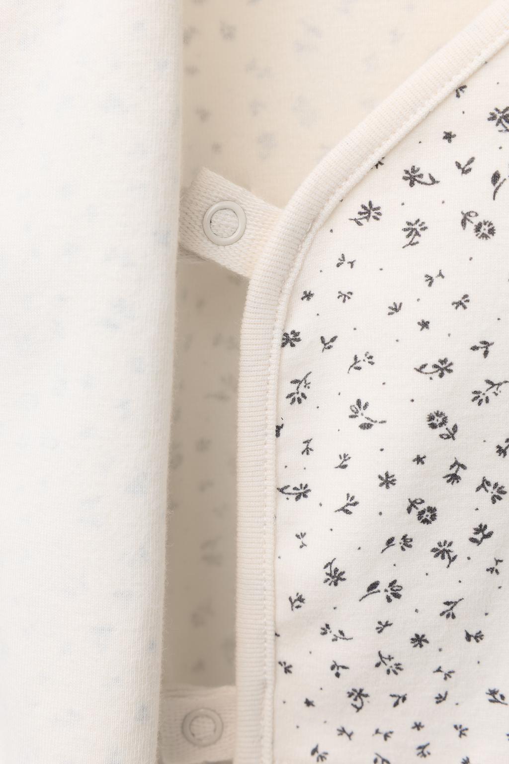 КОМПЛЕКТ ИЗ БОДИ И БРЮКОВ С ЦВЕТОЧНЫМ ПРИНТОМ