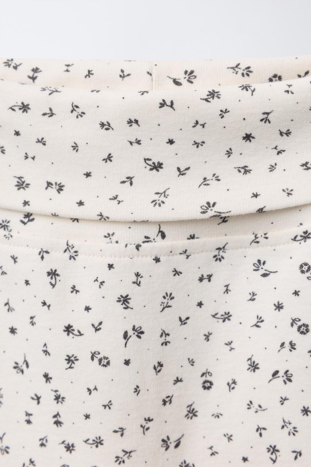 КОМПЛЕКТ ИЗ БОДИ И БРЮКОВ С ЦВЕТОЧНЫМ ПРИНТОМ