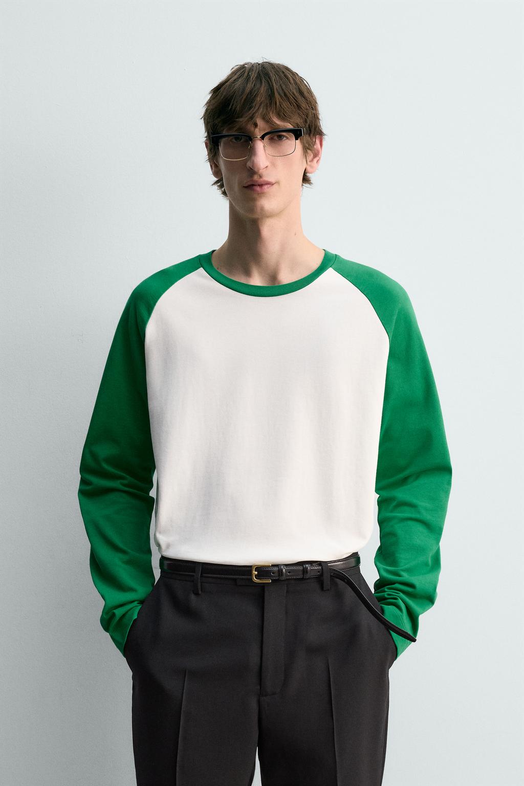 ФУТБОЛКА REGULAR FIT В СТИЛЕ КОЛОР-БЛОК