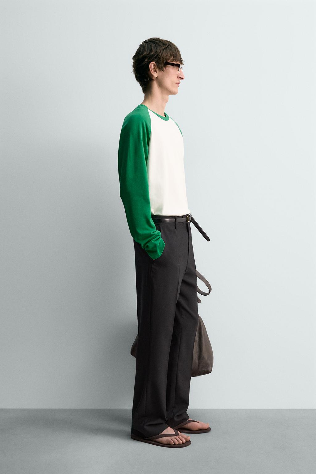 ФУТБОЛКА REGULAR FIT В СТИЛЕ КОЛОР-БЛОК