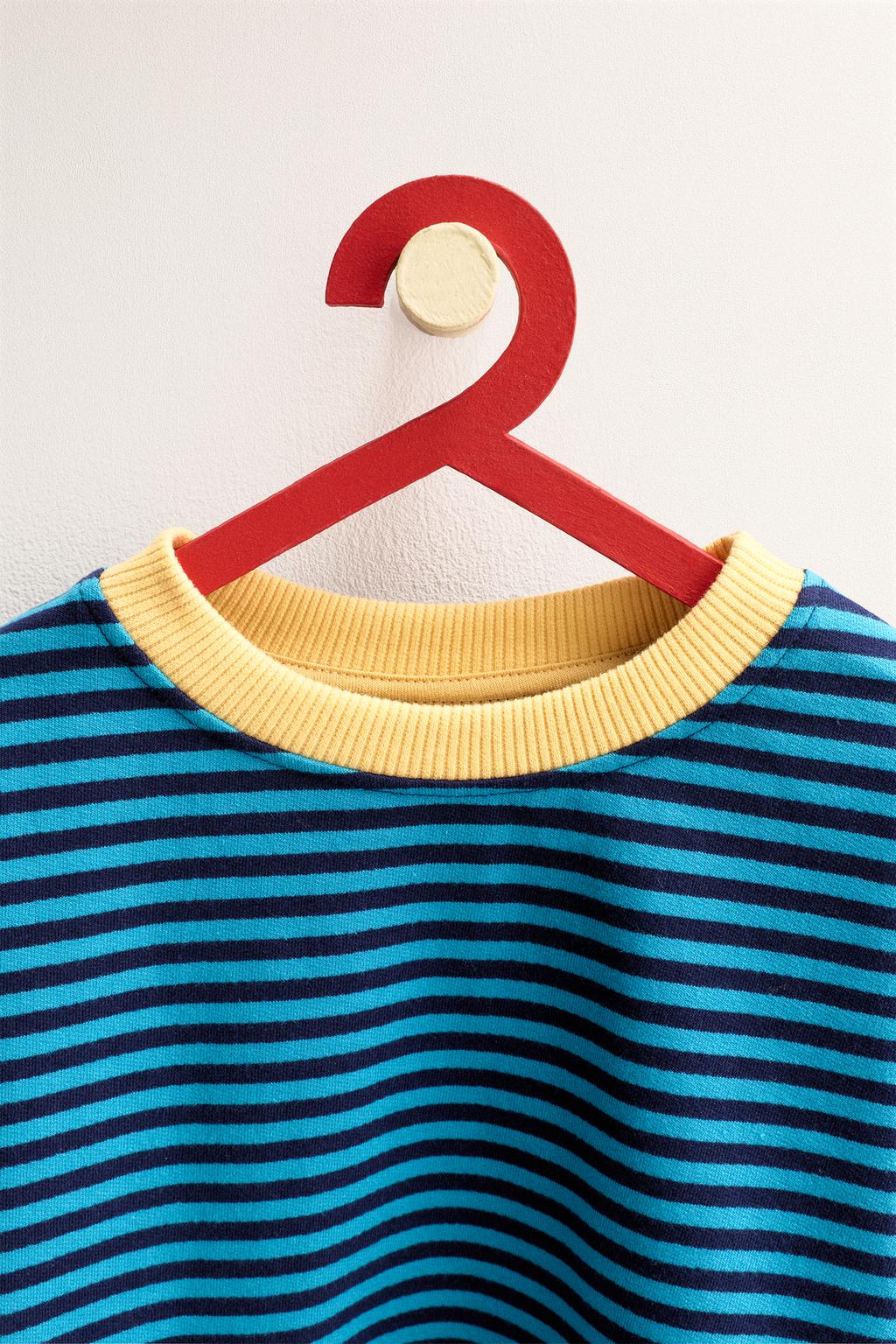 ZARA TIMELESS - ФУТБОЛКА В ПОЛОСКУ С КОНТРАСТНОЙ ОТДЕЛКОЙ