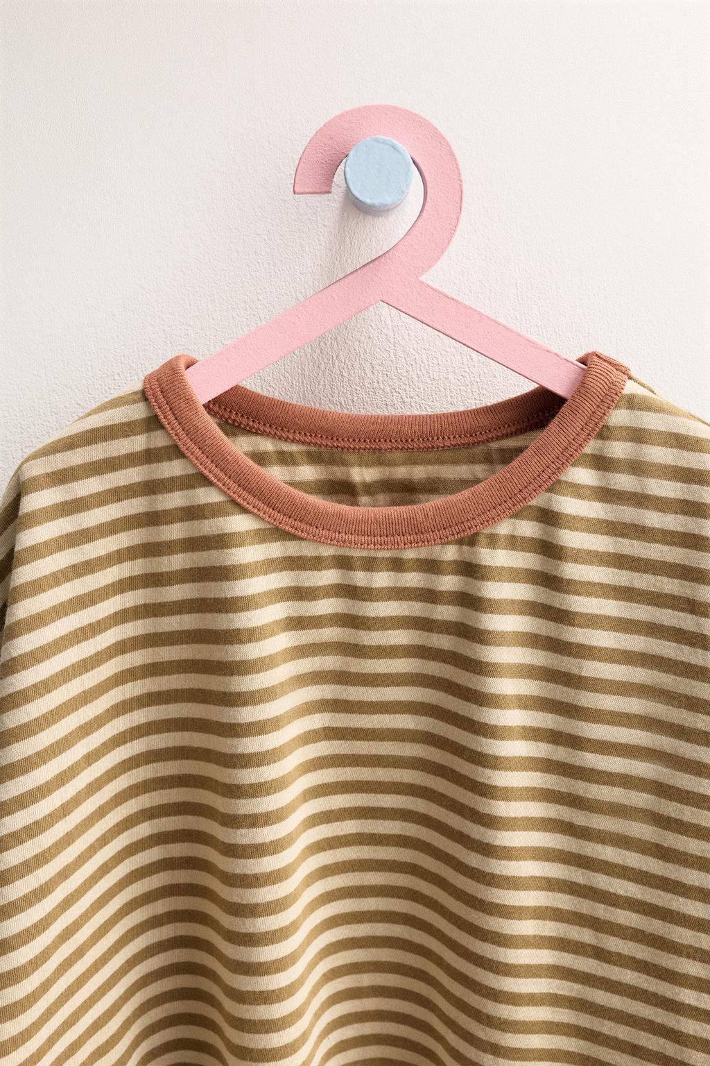 ZARA TIMELESS - ФУТБОЛКА В ПОЛОСКУ С КОНТРАСТНЫМ ВОРОТНИКОМ