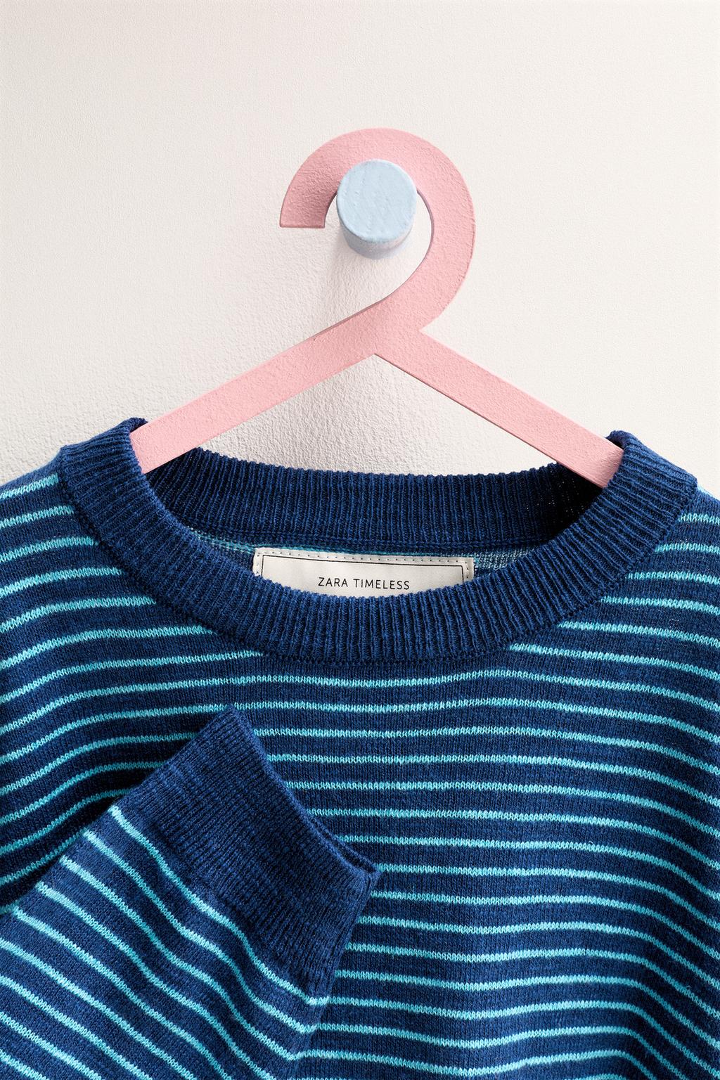 ZARA TIMELESS - ДЖЕРСИ В ПОЛОСКУ ИЗ ХЛОПКА И ЛЬНА
