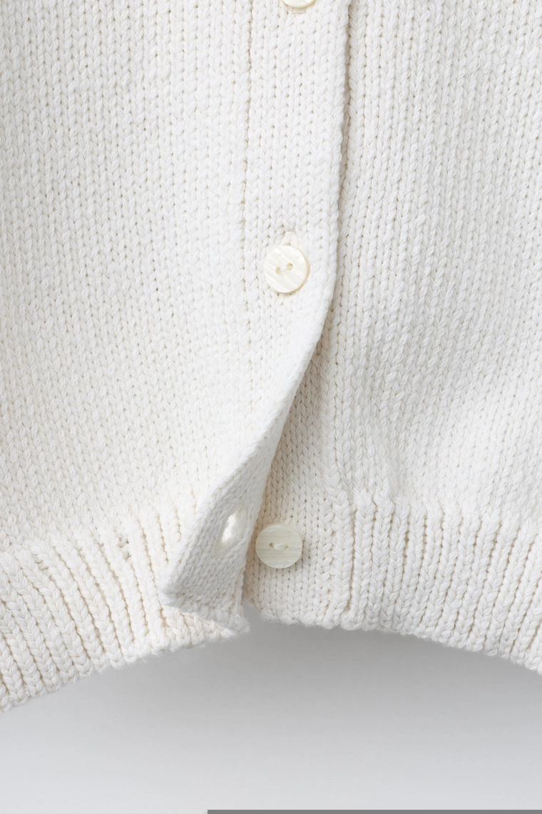 Кардиган с рукавами-пуф