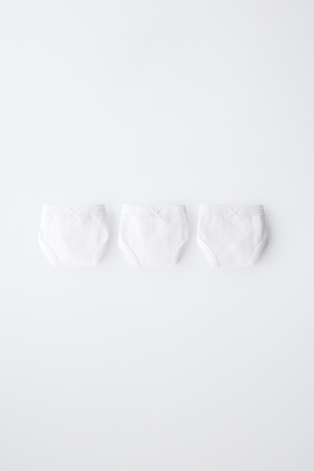 6–14 ЛЕТ/ НАБОР ИЗ ТРЕХ ОДНОТОННЫХ ТРУСОВ