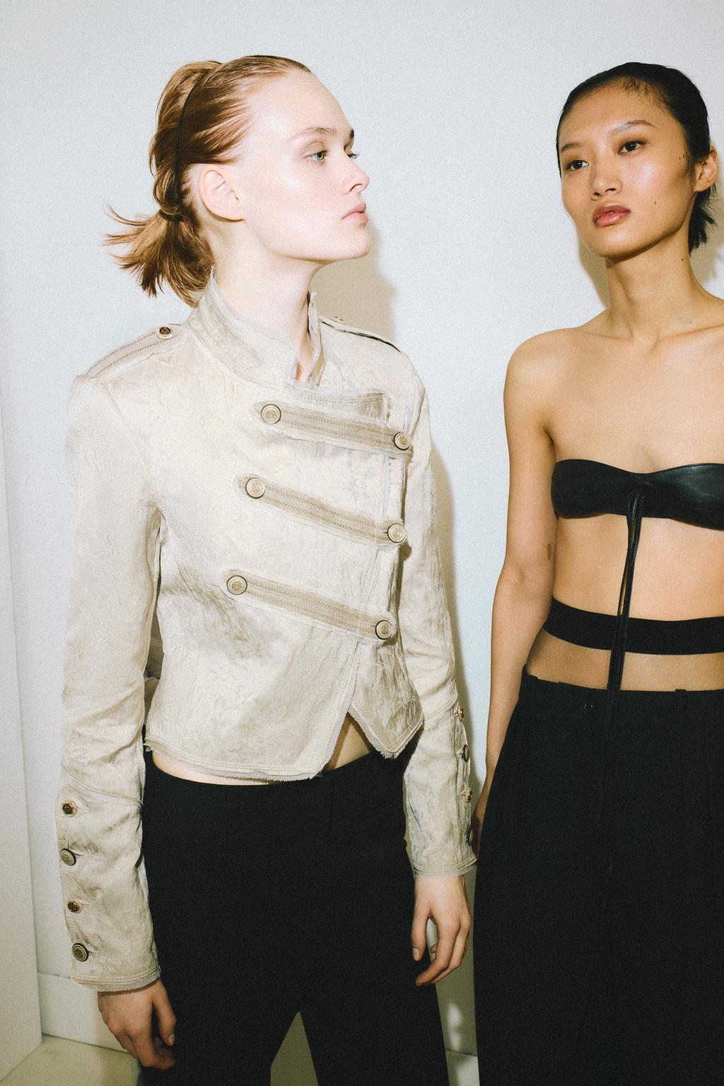 БРЮКИ WIDE LEG С ЗАЩИПАМИ — ZW COLLECTION