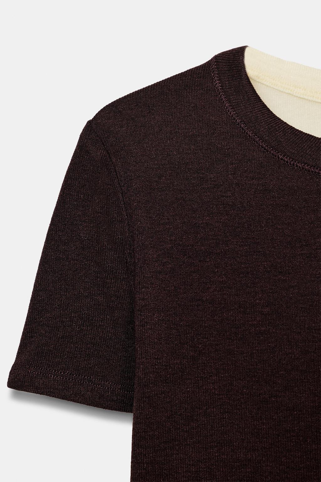 КОМБИНИРОВАННАЯ ФУТБОЛКА С КОРОТКИМИ РУКАВАМИ