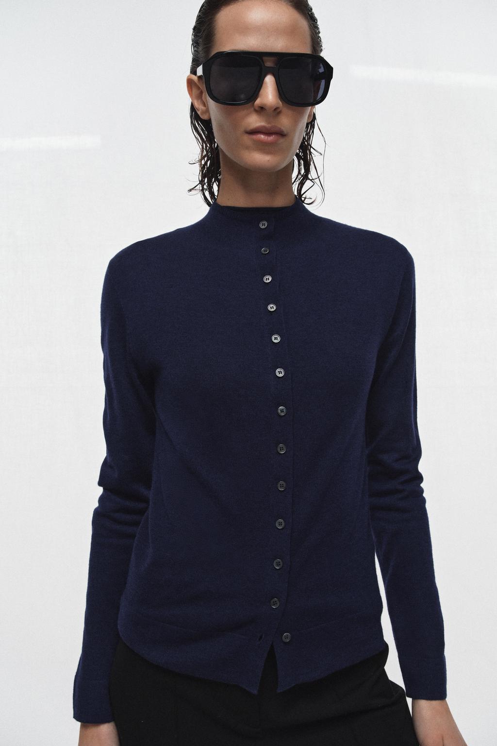 КАРДИГАН ИЗ СВЕРХТОНКОГО ТРИКОТАЖА