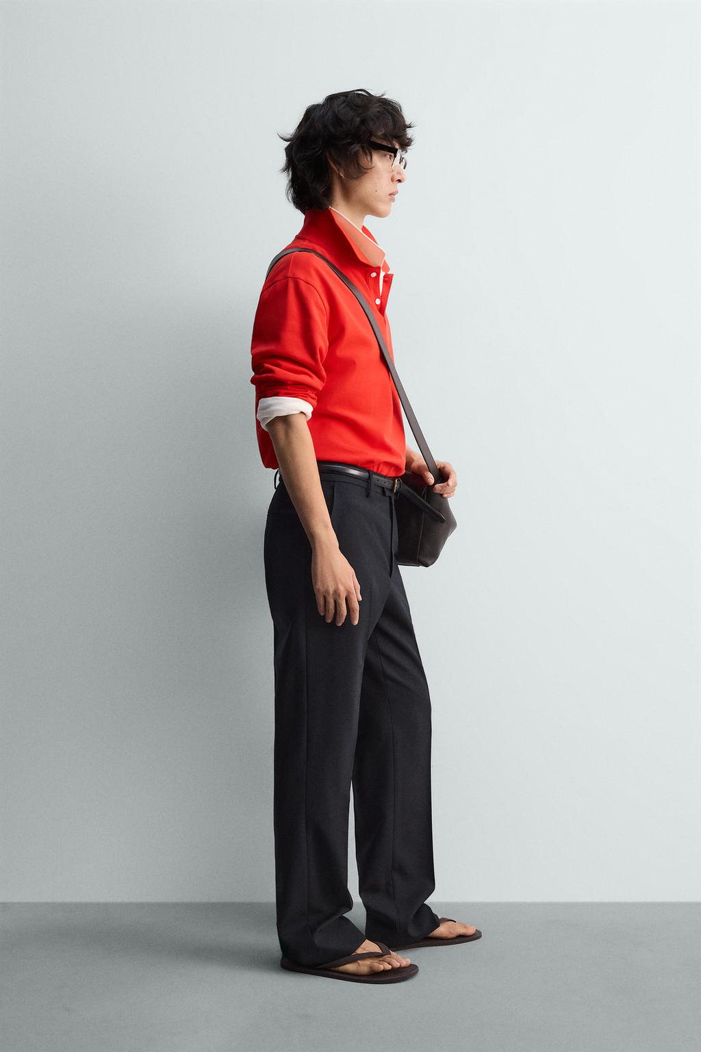 ПОЛО КЛАССИЧЕСКОГО КРОЯ ИЗ РЕЛЬЕФНОГО ПИКЕ