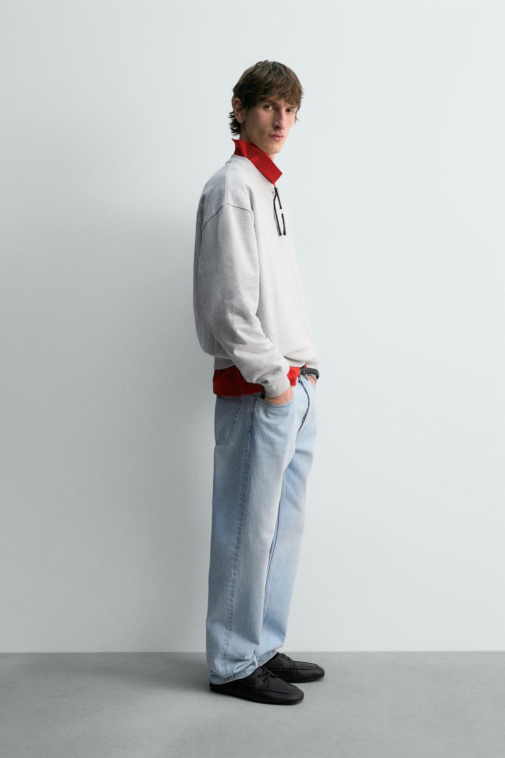 ДЖИНСЫ STRAIGHT FIT С РАЗРЕЗАМИ