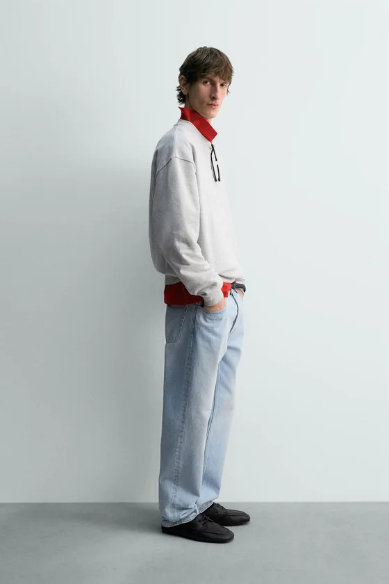 ДЖИНСЫ STRAIGHT FIT С РАЗРЕЗАМИ