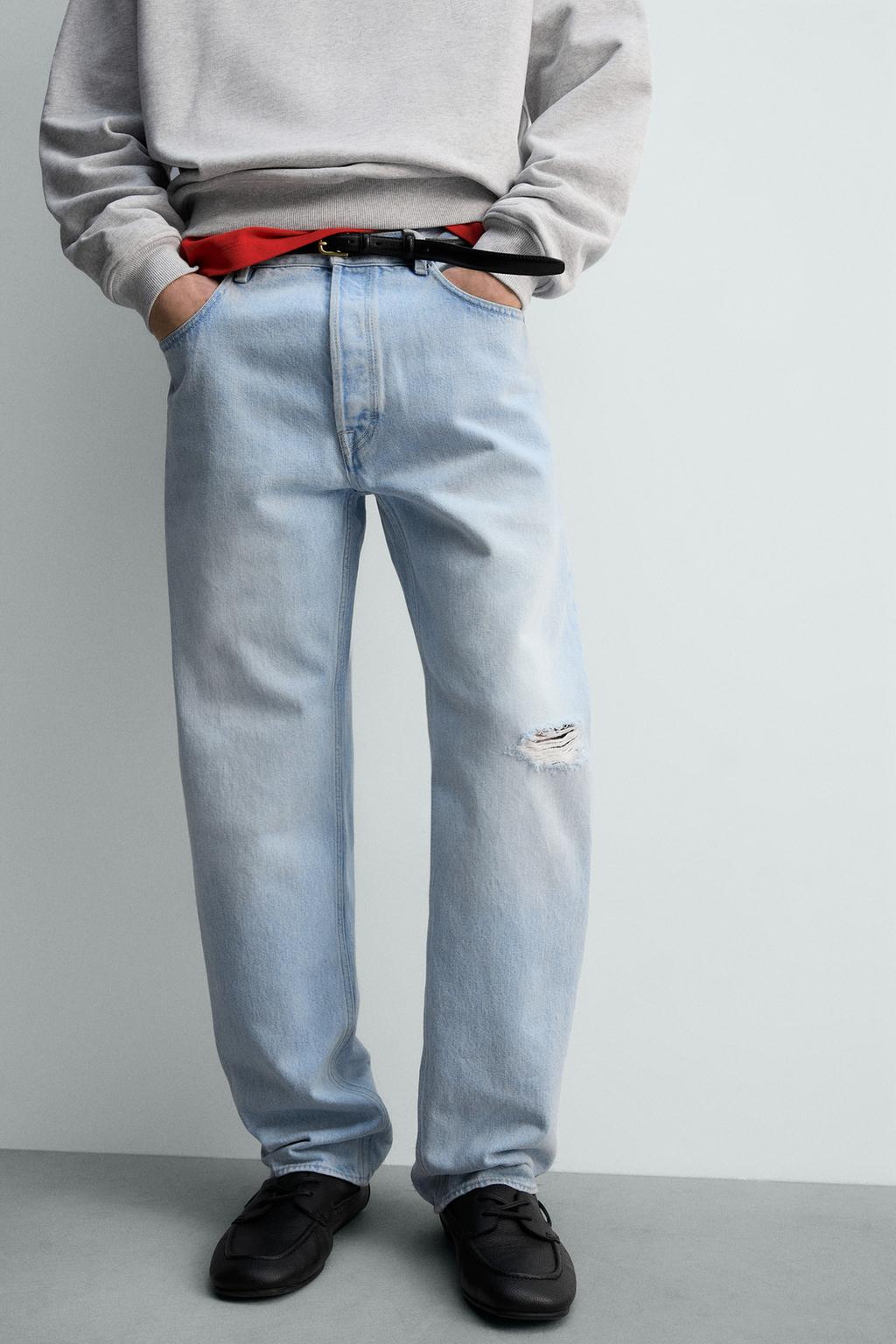 ДЖИНСЫ STRAIGHT FIT С РАЗРЕЗАМИ