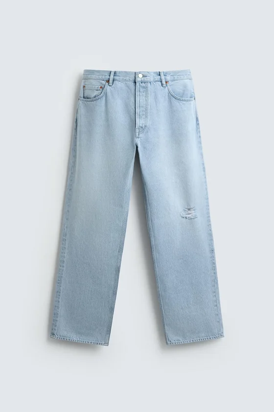 ДЖИНСЫ STRAIGHT FIT С РАЗРЕЗАМИ