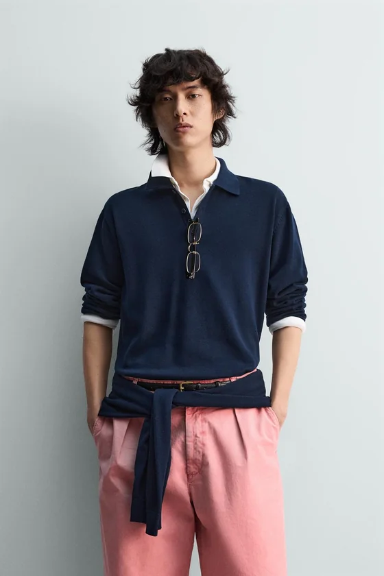 ТРИКОТАЖНОЕ ПОЛО RELAXED FIT