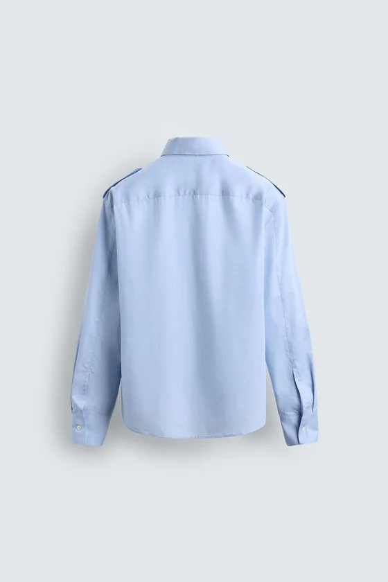РУБАШКА С КАРМАНАМИ И ПОГОНАМИ LIMITED EDITION