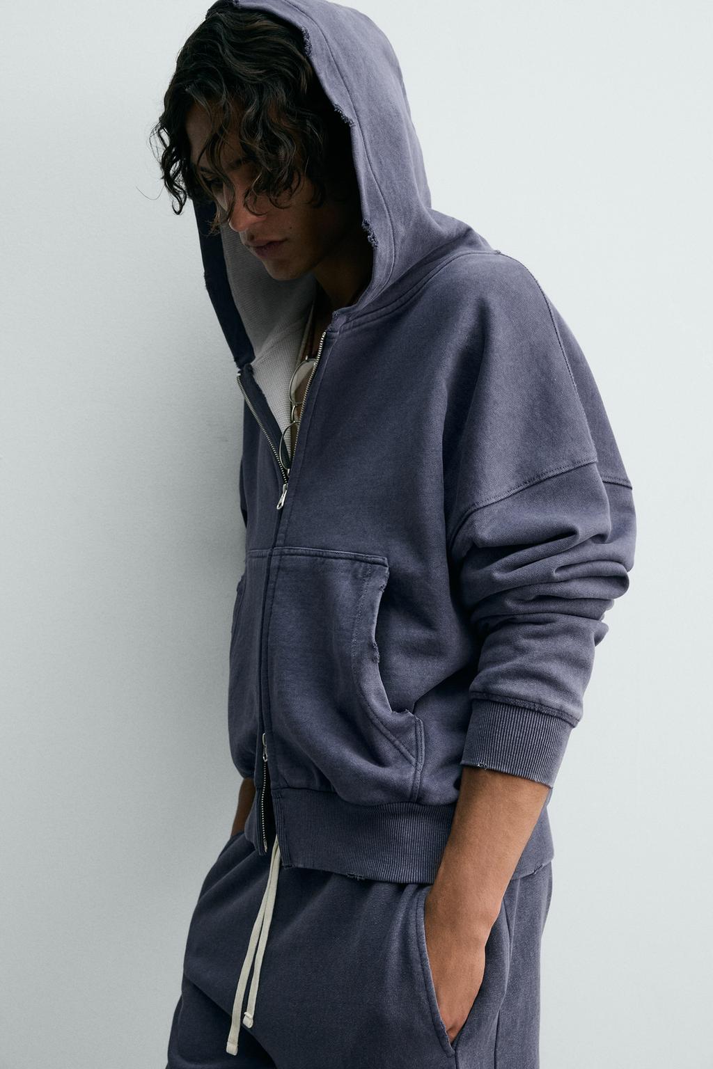 ХУДИ С КАПЮШОНОМ И ВАФЕЛЬНОЙ ТКАНИ