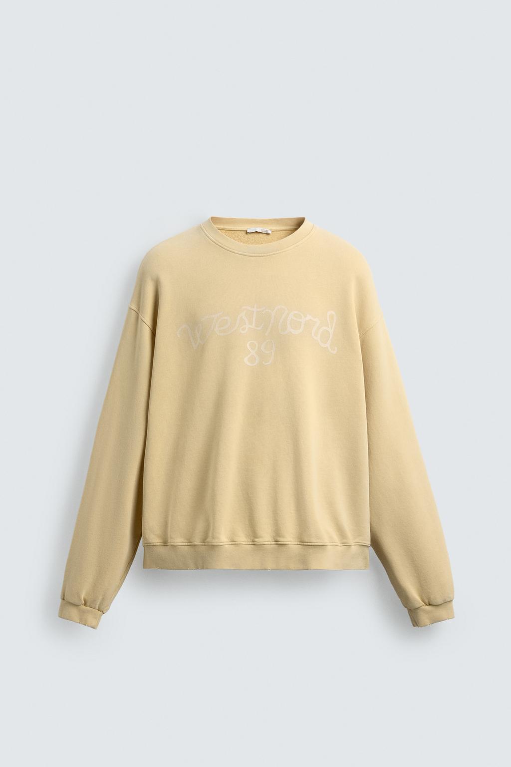 ТОЛСТОВКА С ЭФФЕКТОМ ПОТЕРТОСТИ С ПРИНТОМ